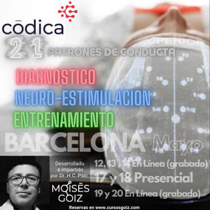Reserva Curso de CODICA (Neuropsicología Biomagnetica) por Moises Goiz Martinez, BARCELONA Mayo 2025